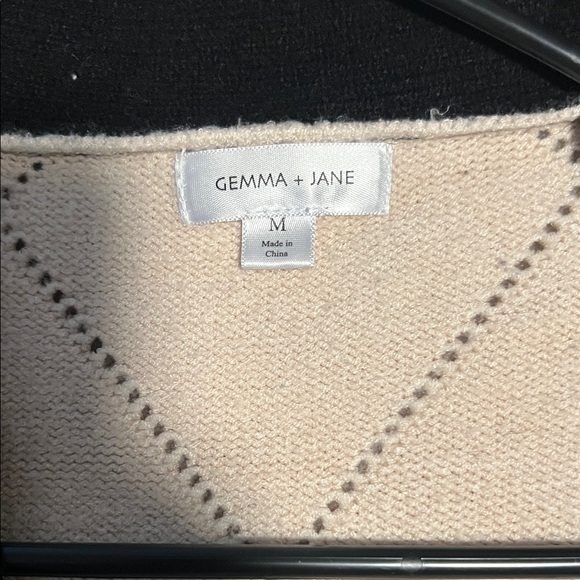 Forever 21 Cream and Black Cardigan Vest - Picture 2 of 3